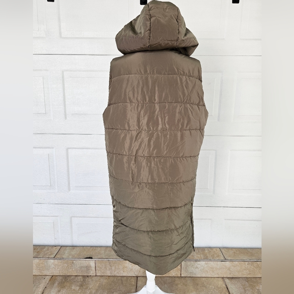 26 International Puffer Vest XL Longline Hooded Outdoor Utility Streetwear - Picture 5 of 11